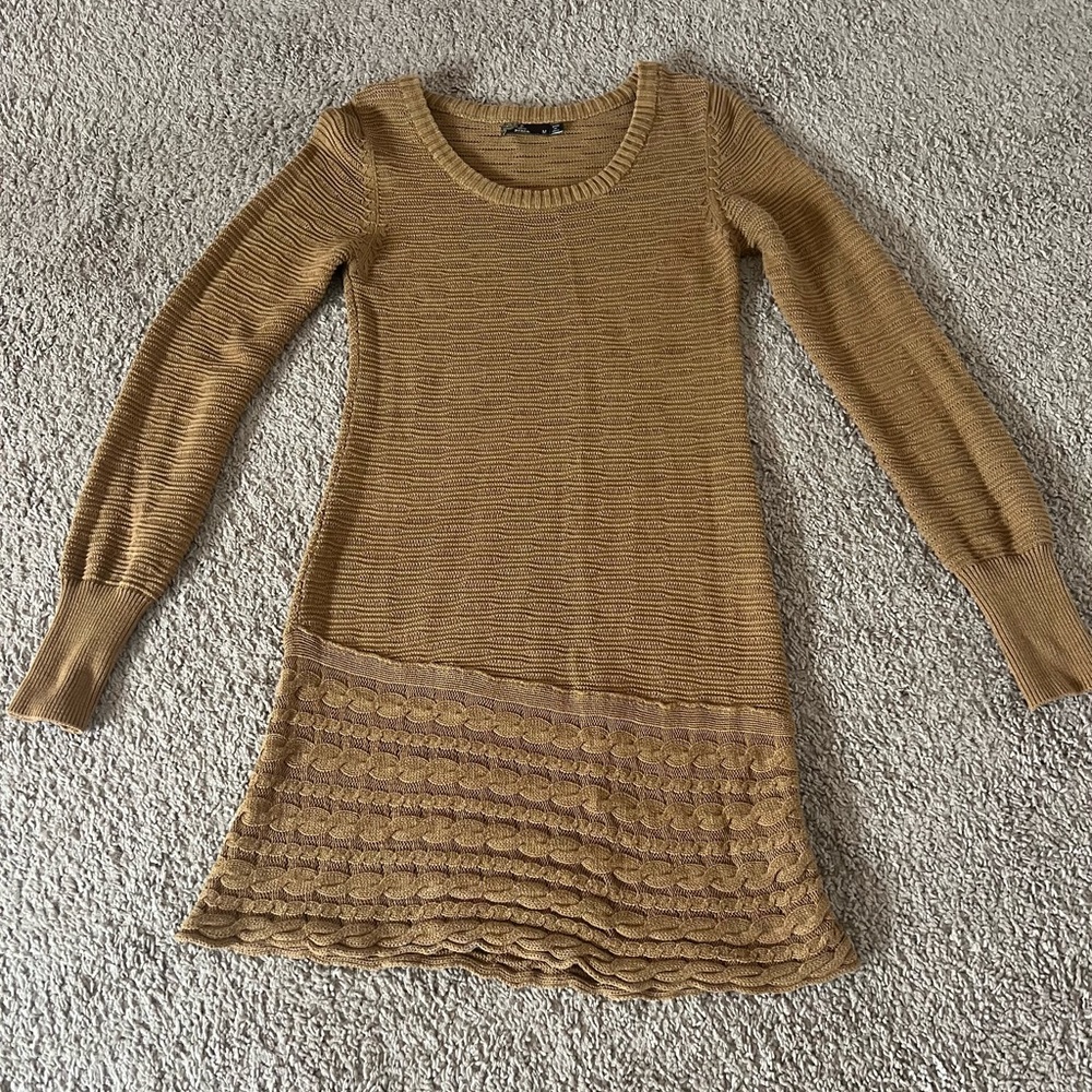 Prana -  Gold/light brown Knit Dress or Tunic